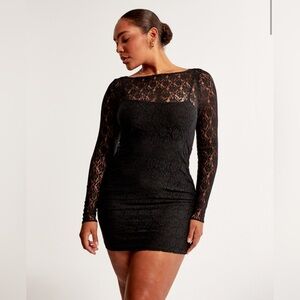 Abercrombie A+F Lace Long Sleeve Mini Dress